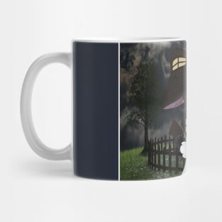 Halloween fanged ghost Mug